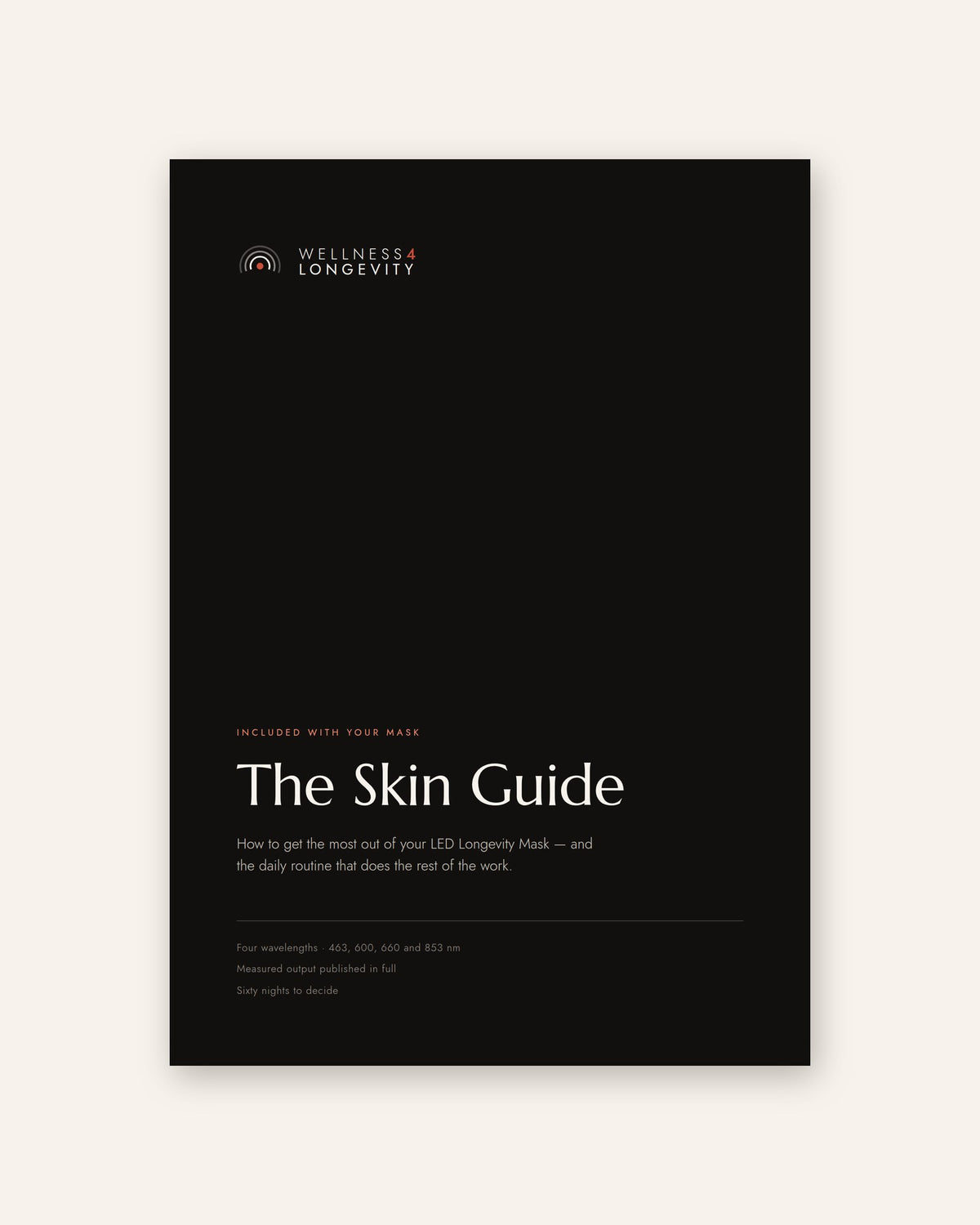 Cover of The Skin Guide, the free PDF included with the LED Longevity Mask